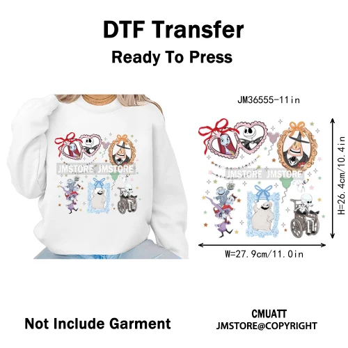 Colorful Animal Coquette Mirror Bracelet Cartoon Character Printing Iron On DTF Transfers Stickers Ready To Press T-shirts Bags