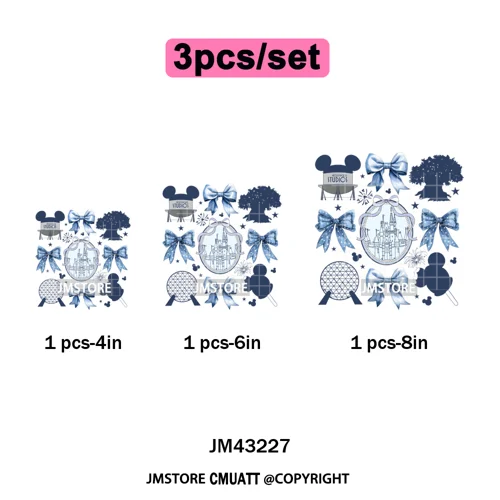 Trendy Girls Mirror Coquette Cartoon Friends Character Trip Holiday Iron on DTF Transfer Stickers Ready to Press for Sweatshirts