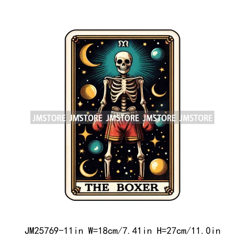 Funny Sarcastic Hot Mama Housewife Women Skull Tarot Card Printing DTF Diy Iron On Transfer Stickers Ready To Press For Clothing