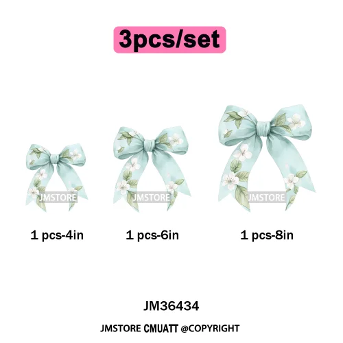 Spring Wildflower Love Vibes Ribbon Wedding Coquette Iron on DTF Thermal Transfers Stickers Ready to Press for Dresses Hoodies