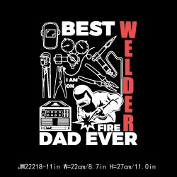 Iron On Ain’t No Hood Like Fatherhood Logos Can't Talk Right Now Doing Hot Dad Stuff Father's Day DTF Transfer Stickers Clothing