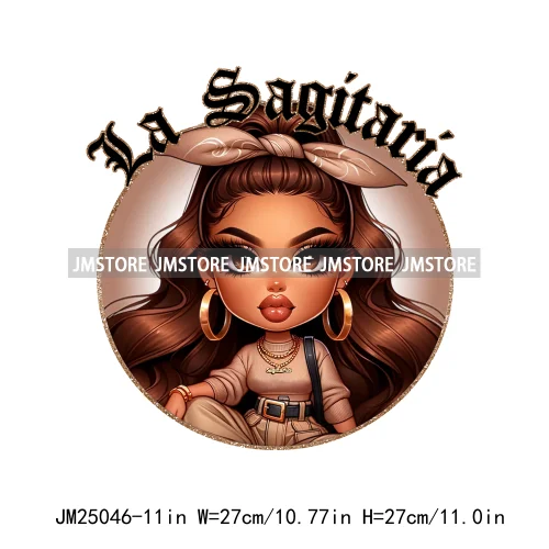 3d Custom Headband Hispanic Zodiac Girls Latina Constellation Lady DTF Iron On Transfers Stickers Ready To Press For T-shirts