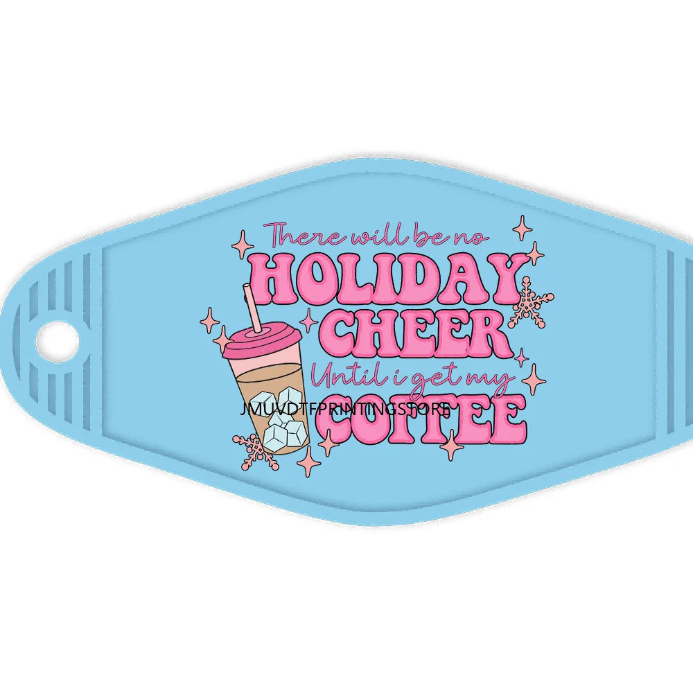 Mini Mama Coffee Latte Gingerbread High Quality WaterProof UV DTF Sticker For Motel Hotel Keychain God Says I Am Christmas