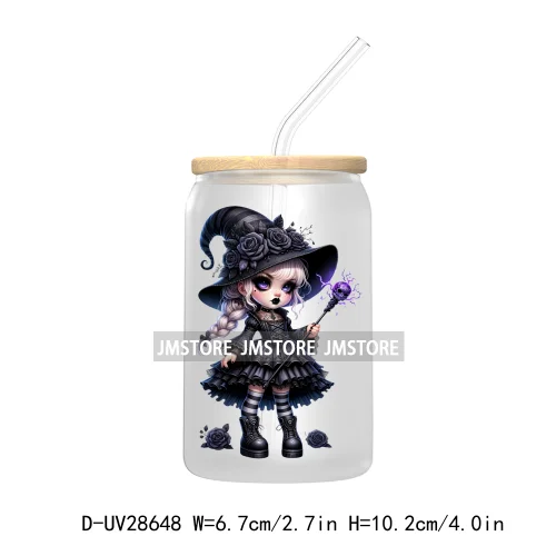 Nightmare Before Coffee Spooky Halloween Skeleton UV DTF Transfer Stickers Decals For Libbey Cold Cup Mug Tumbler Pumpkin Season