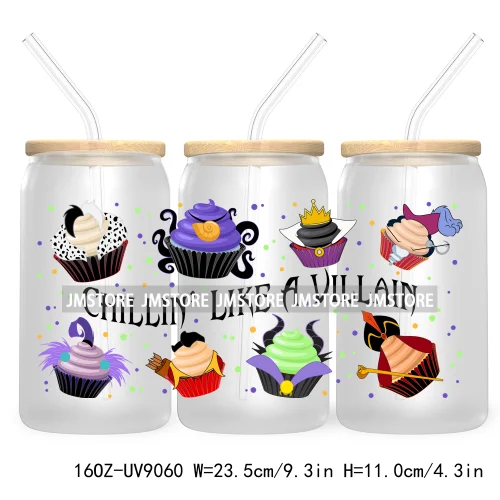 Horror Ice Cream Halloween Popsicles 16OZ UV DTF Cup Wrap Transfer Stickers Custom Labels Waterproof Logo For Libbey Glass Can