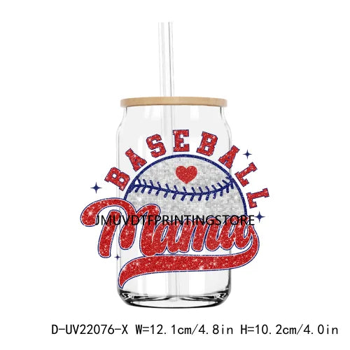 I'm a Baseball Mom Of Course I'm Broke UV DTF Transfers Stickers Decals For Libbey Cold Cups Mugs Tumbler Waterproof Soccer Mama