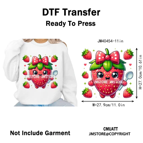 Hello Summer Vibes Watermelon Strawberry Fruit Festival Lover Coquette Iron on DTF Transfers Sticker Ready to Press for T-shirts