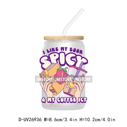 Bee A Book Warm 16OZ UV DTF Cup Wrap Transfer Stickers Custom Labels Waterproof Logo For Libbey Glass Can Motivational Saying