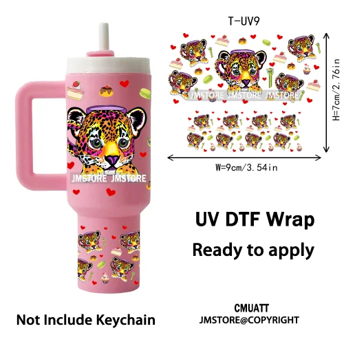 Wholesale Bulk Cartoon UV DTF Wraps Ready To Apply Transfer Stickers Waterproof For Mini Tumbler Keychain