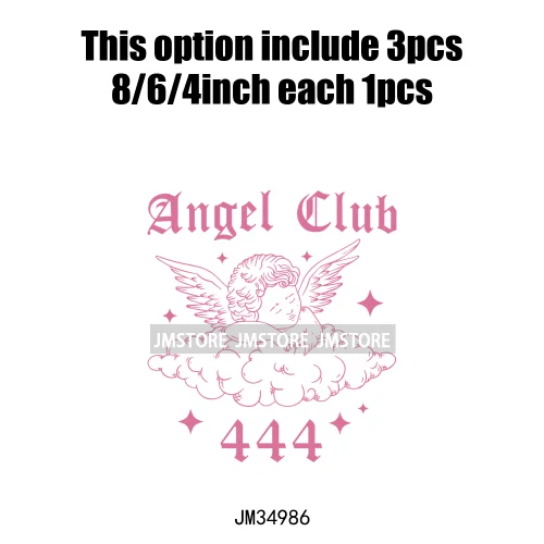 Funny Heart Love Numbers Sweet Valentine Cupid Baby Angel Club Iron On DTF Transfers Stickers Ready To Press For Sweatshirts