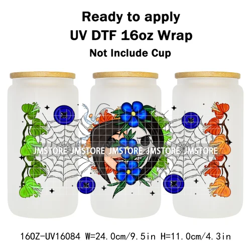 Coquette Bow Movie Eyes Buttons 16OZ UV DTF Cup Wraps Ready To Apply Waterproof Transfer Stickers For Libbey Glass Can Tumbler