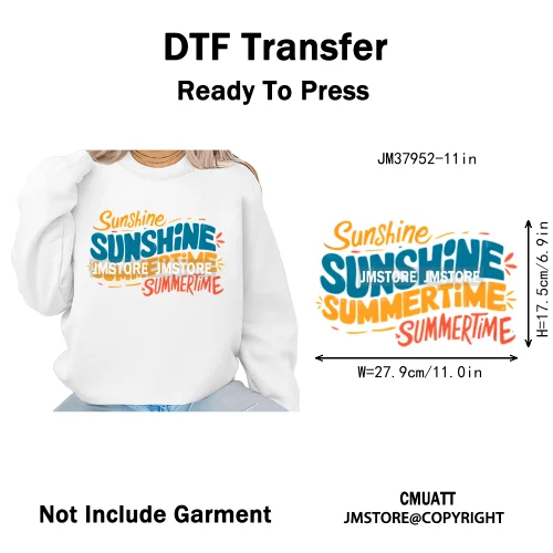 Hello Summer Beach Vibes Stay Cool Live In Sunshine Hot Mom Cowgirl Iron on DTF Transfers Stickers Ready to Press for T-shirts