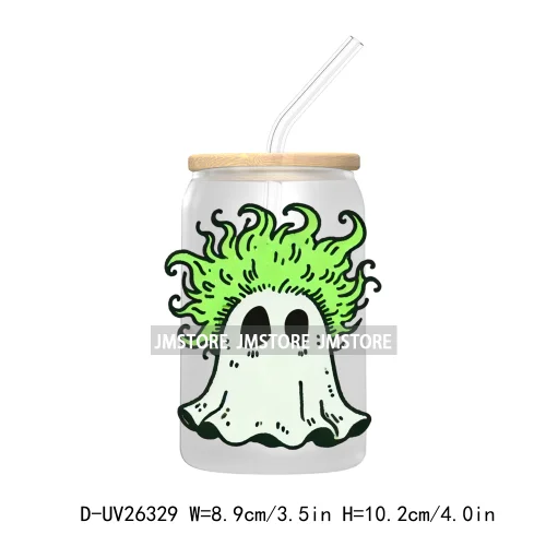 Horror Halloween Scream Ghostface UV DTF Transfer Stickers Decals For Libbey Cold Cups Mugs Durable Waterproof Custom Logo Label