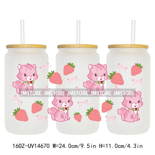 Funny Cartoon Character UV DTF Stickers Ready to Transfer Cup Wrap Custom Labels DIY Craft For Libbey Can Glass Tumblers Mugs