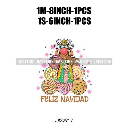 Mexican Christmas Vibes Tis The Season Feliz Navidad Calories No Cuentan Iron On DTF Transfer Sticker Ready To Press For Hoodies