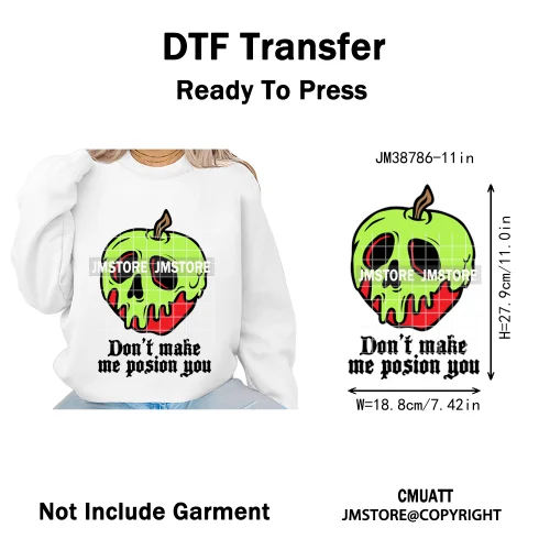 Sarcasm Halloween Time Boos Ghost Spooky Vibes Washable Designs Iron on DTF Transfers Stickers Ready to Press for T-shirts Bags