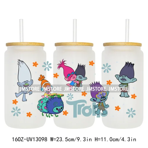 Kids Cartoon Best Friends UV DTF Stickers Ready to Transfer Cup Wrap Custom Labels DIY Craft For Libbey Can Glass Tumblers Mugs