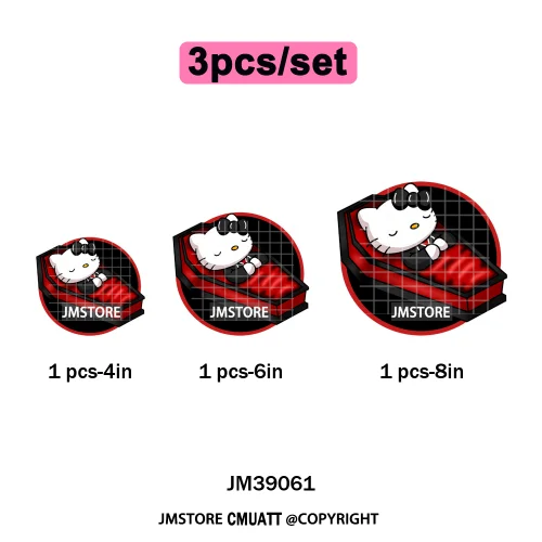 Spooky Scary Vibes Cartoon Halloween Ghost Designs Iron on DTF Washable Heat Transfers Stickers Ready to Press for Textile Bags