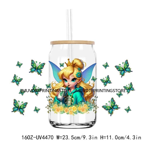 New Mexican Snacks Cartoon Cat Fiesta UV DTF Sticker For 16OZ Libbey Glass Cup Can Wrap Transfer Sticker Custom Labels DIY Logo