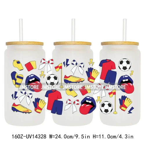 Coquette Baseball Mom Sports UV DTF Stickers Ready to Transfer Cup Wrap Custom Label DIY Craft For Libbey Can Glass Tumbler Mug