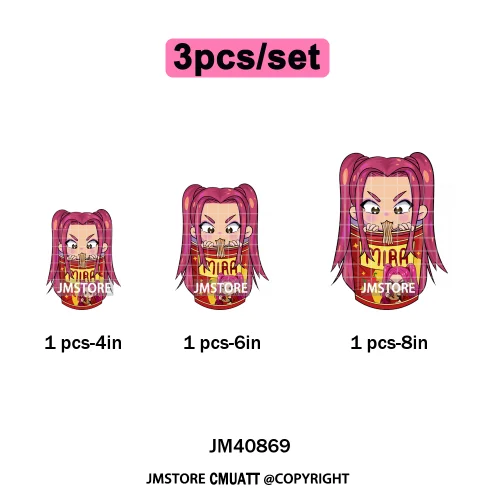 Cartoon Girl Group Boy Band Music Fans Anime Lover Soda Pop Iron on DTF Washable Transfers Stickers Ready to Press for T-shirts