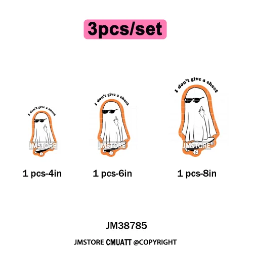 Sarcasm Halloween Time Boos Ghost Spooky Vibes Washable Designs Iron on DTF Transfers Stickers Ready to Press for T-shirts Bags