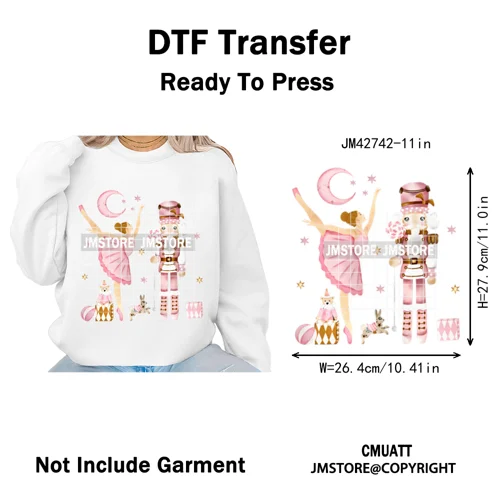 Y'all Are Nuts Pastel Cartoon Character Tis The Season Christmas Iron on DTF Heat Transfers Stickers Ready to Press for Clothes