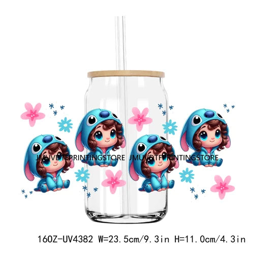 New Mexican Snacks Cartoon Cat Fiesta UV DTF Sticker For 16OZ Libbey Glass Cup Can Wrap Transfer Sticker Custom Labels DIY Logo