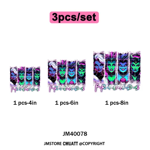 Nightmare on Main Street Pumpkin Spooky Halloween Cartoon Season Iron on DTF Heat Transfers Stickers Ready to Press for Hoodies