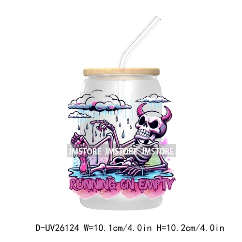 Dog Cat Skeleton Mom UV DTF Transfer Stickers Decals For Libbey Cold Cups Mugs Tumbler Waterproof Custom Logo Labels Mama Life