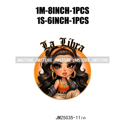 3d Custom Headband Hispanic Zodiac Girls Latina Constellation Lady DTF Iron On Transfers Stickers Ready To Press For T-shirts