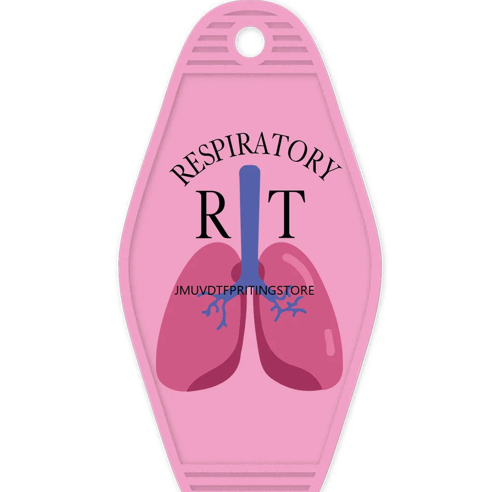 Nicu Nurse Respiratory Therapy High Quality WaterProof UV DTF Sticker For Motel Hotel Keychain Emergency Department