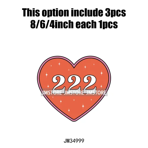 Funny Heart Love Numbers Sweet Valentine Cupid Baby Angel Club Iron On DTF Transfers Stickers Ready To Press For Sweatshirts