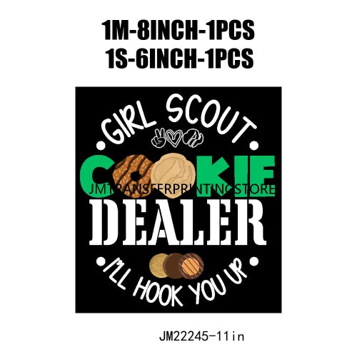 Funny In My Girl Mom Scout Cookie Era Print Logo Cookie Moms Girls Club Iron On DTF Transfer Stickers Ready To Press For Clothes