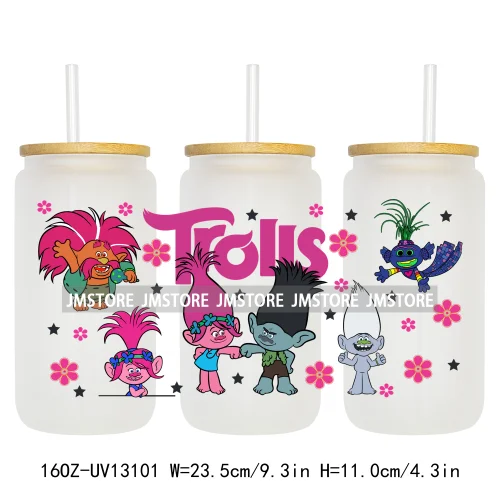 Kids Cartoon Best Friends UV DTF Stickers Ready to Transfer Cup Wrap Custom Labels DIY Craft For Libbey Can Glass Tumblers Mugs