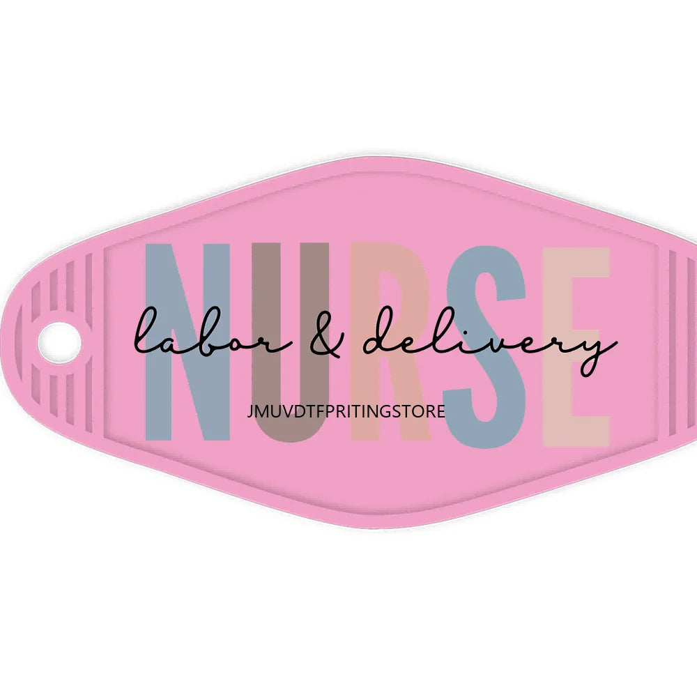 Nicu Nurse Respiratory Therapy High Quality WaterProof UV DTF Sticker For Motel Hotel Keychain Emergency Department