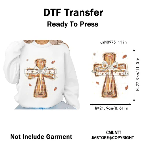 Trendy Give Thanks Coquette Gobble Turkey Bow Girly Fall Blessed Iron on DTF Heat Transfers Stickers Ready to Press for Clothing