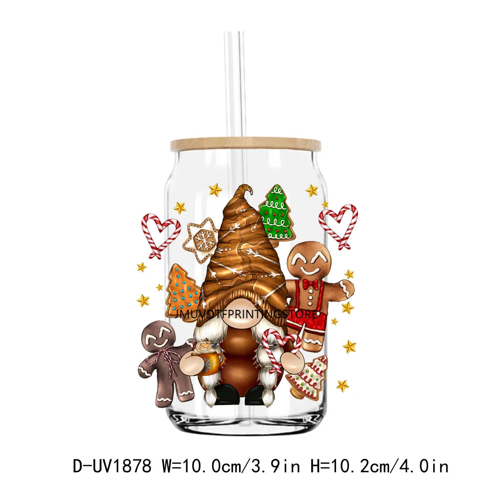 Have a Cup of Cheer Christmas Coffee UV DTF Transfers Stickers Decals For Libbey Cold Cups Mugs Tumbler Waterproof DIY Craft