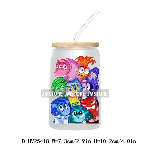 Friends Cartoon My Feelings UV DTF Transfer Stickers Decals For Libbey Cold Cups Mugs Tumbler Waterproof DIY Custom Logo Labels