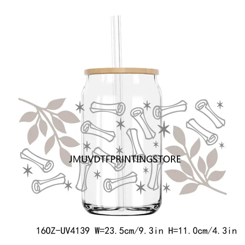 Senior Class Of 2024 UV DTF Sticker For 16OZ Libbey Glass Cup Can High School Graduation Wrap Transfer Sticker Custom DIY Logo