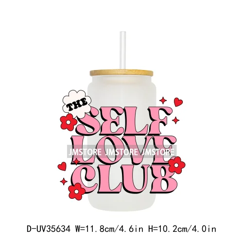 New Positive Quotes Bookish UV Sticker Decals For Libbey Cold Cups Mugs Tumbler Transfer Stickers Waterproof High Quality Labels