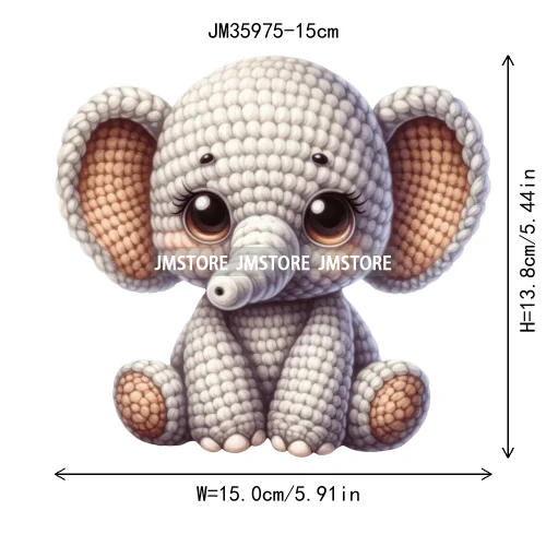 15cm 5.9in Kid Panda Bear Animal Iron On Heat Transfer Sticker For Clothes Printed Vinyl Thermal Applique Washable T-Shirt Decal
