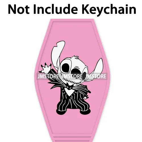 Horror Cartoon Character Halloween High Quality UV DTF Sticker Decal For Motel Hotel Keychain WaterProof Custom Spooky Season