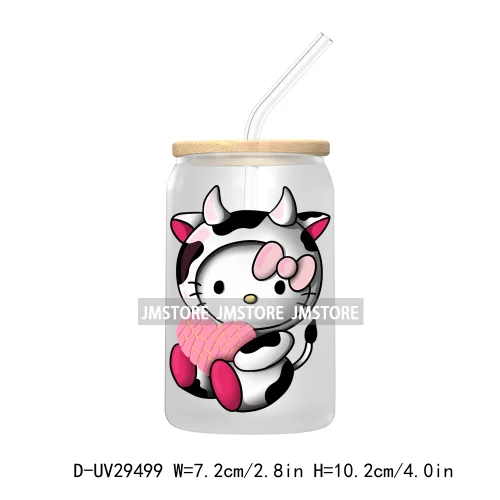 Cute Cartoon Baby Girls Kids Characters UV DTF Transfer Stickers Decals For Libbey Cold Cups Mugs Tumbler Princess Mouse Friends