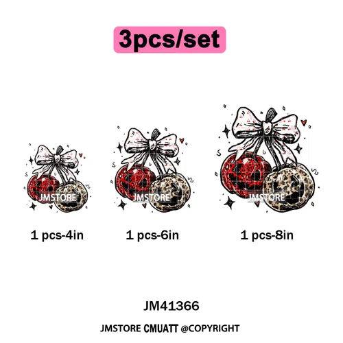 Preppy Coquette Halloween Floral Fall Pumpkin Spooky Season Iron on Washable DTF Transfers Stickers Ready to Press for Clothing