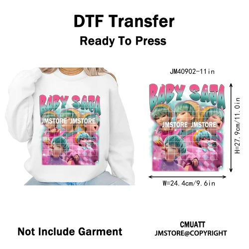 Kpop Movie Style Soda Pop Demon Inspired Movie Girl Dinner Iron on DTF Washable Transfers Stickers Ready to Press for Hoodies