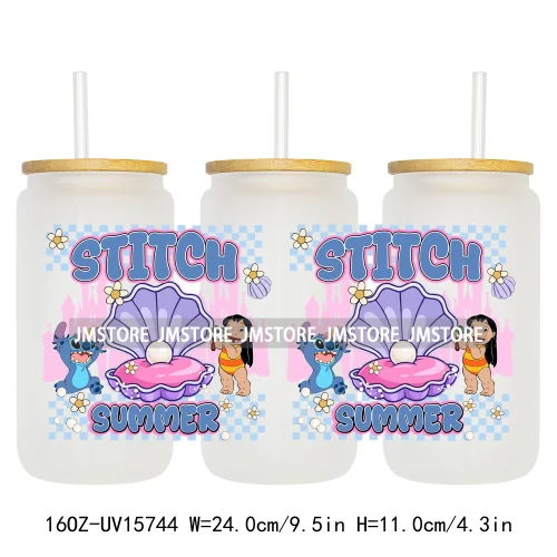 Magical Cartoon Coquette Summer UV DTF Stickers Ready to Transfer Cup Wrap Custom Labels DIY Craft For Libbey Glass Can Tumbler