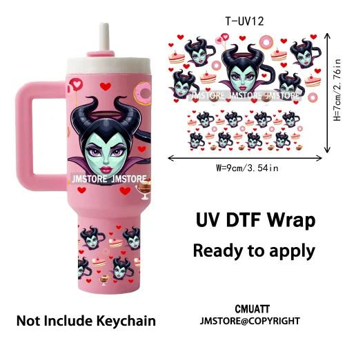 Wholesale Bulk Cartoon UV DTF Wraps Ready To Apply Transfer Stickers Waterproof For Mini Tumbler Keychain