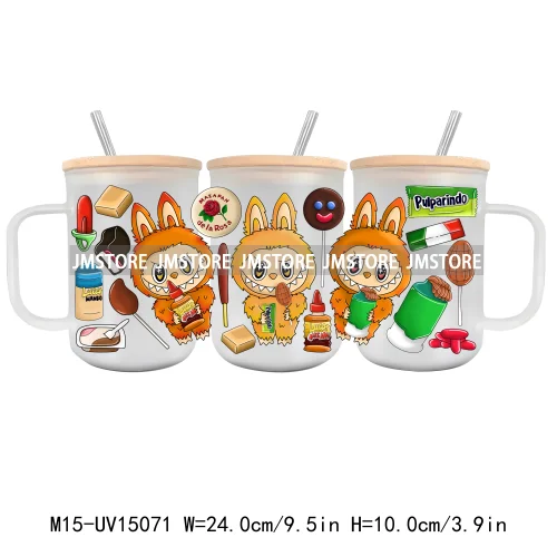 Sports Cartoon Characters UV DTF Cup Wrap Ready To Apply Waterproof High Quality Custom Prints For 15OZ Glass Mug Cup Tumbler