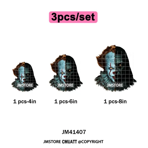 Spooky Soda Can Killer Checkered Horror Characters Drink Halloween Iron on DTF Heat Transfer Stickers Ready to Press for Textile